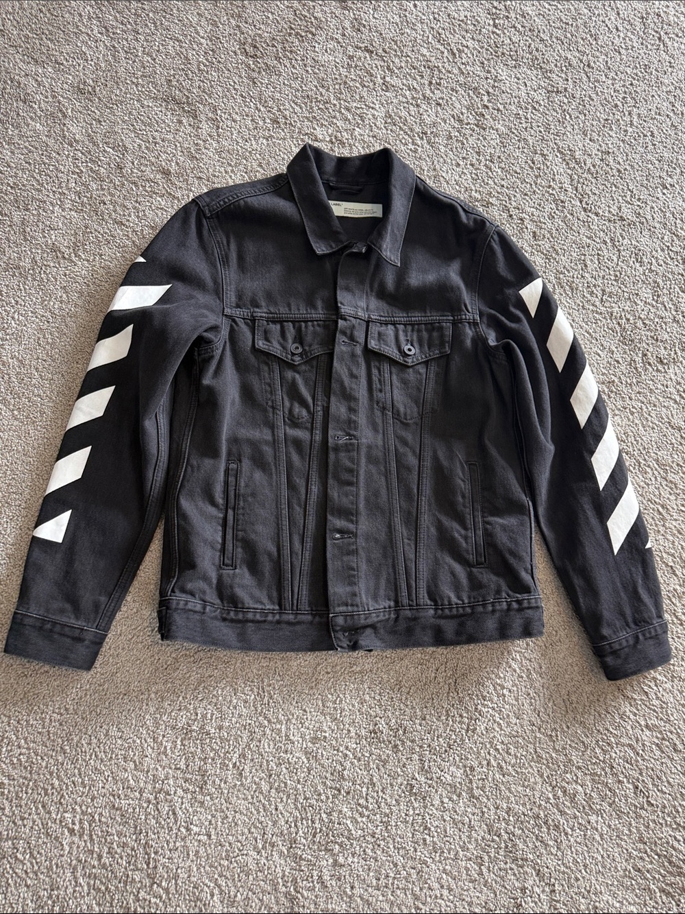 Off-White c/o Virgil Abloh Original Denim Black Denim Jacket